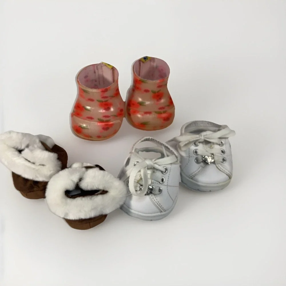 Build a Bear Lot‎ Of 3 Pair Shoes Skechers Pink Rain Boots Boots BAB